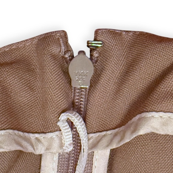 Marni Pleated Skirt Trim Beige Khaki Neutral Office Size 42 A-line Mini Doechii - Picture 7 of 8